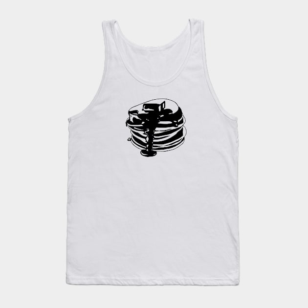 Contrast Pancakes (transparent) Tank Top by SpareFilm